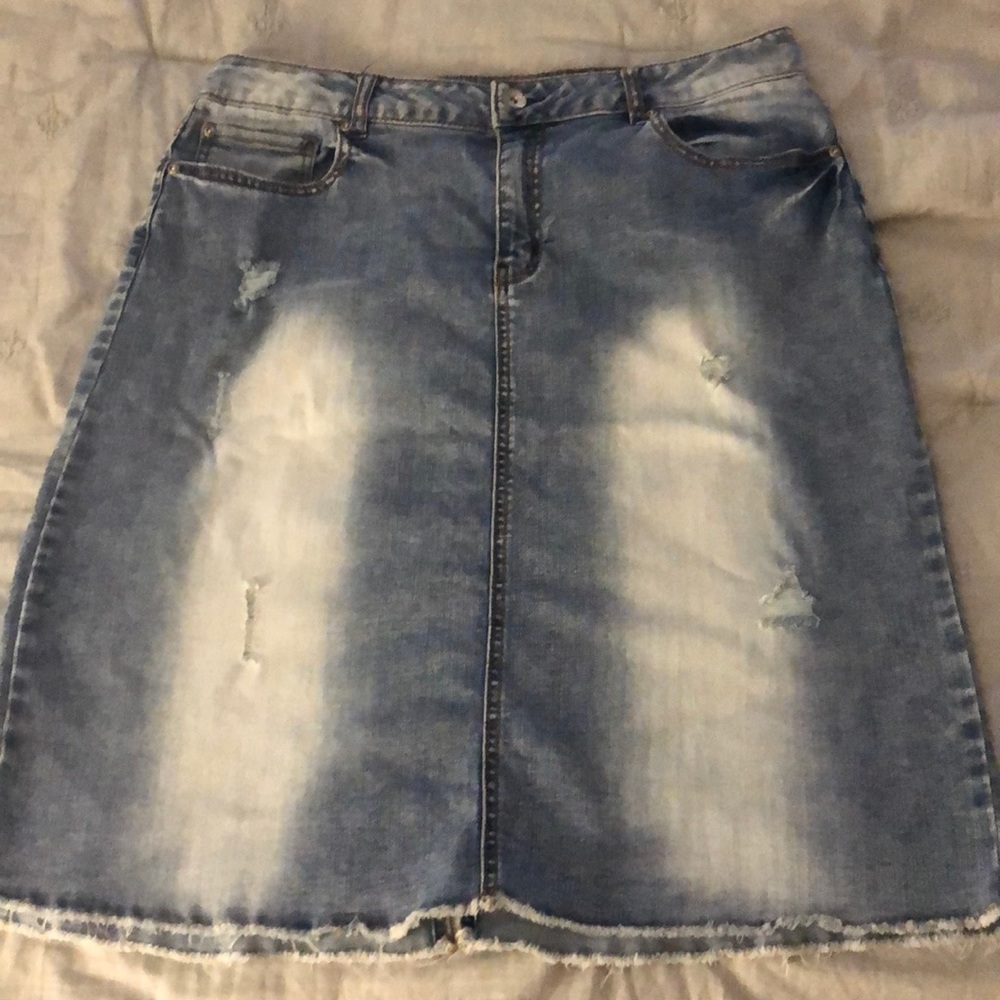 Blue jean skirt